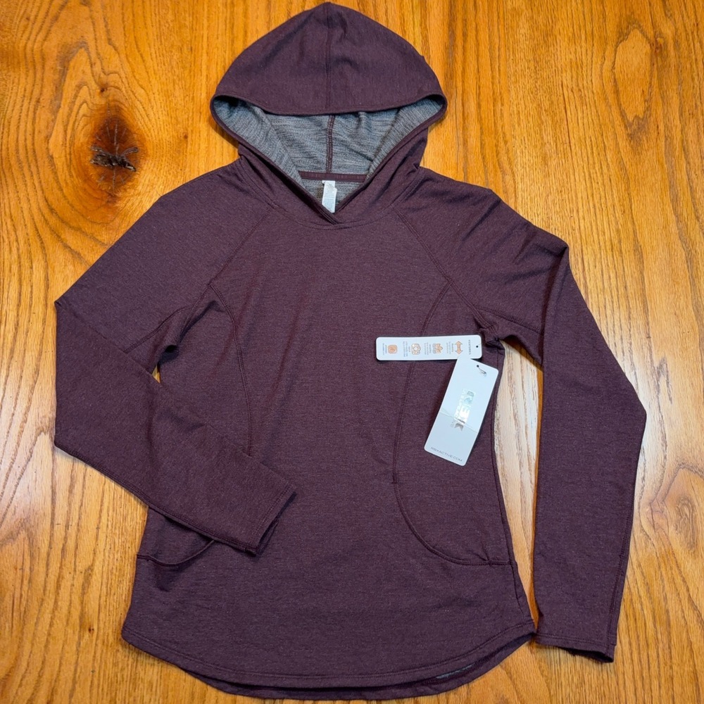 RBX Active Hoodie Womens S Plum Sporty Performance Thumbhole Long Sleeve CR1929R